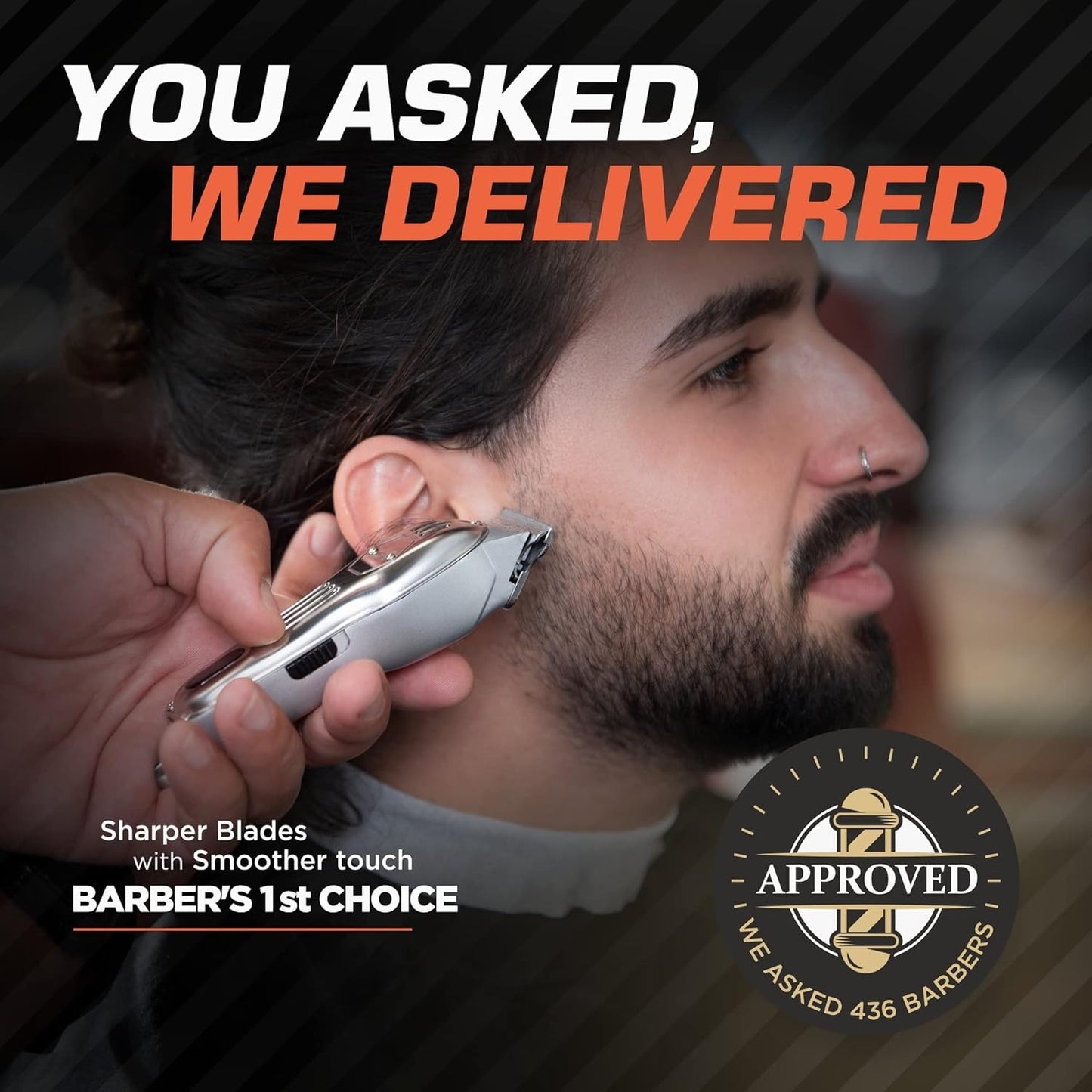 Fagaci Cordless Trimmers for Barbers Extremely Fine Cutting