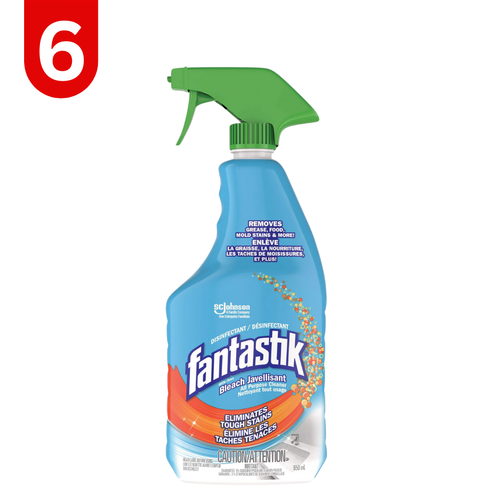Fantastik All-Purpose Disinfectant Spray with Bleach, 650-mL | 2 Pack