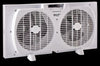 For Living Portable Twin Window Fan 2-Speed,White, 9-in