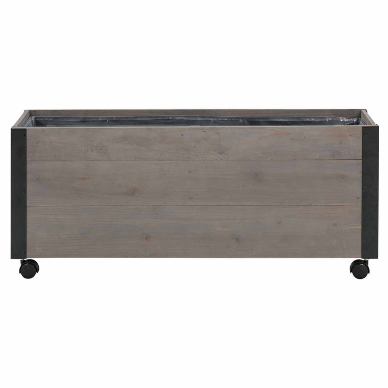 Grapevine 36IN FSC Recycled Wood Planter with Casters