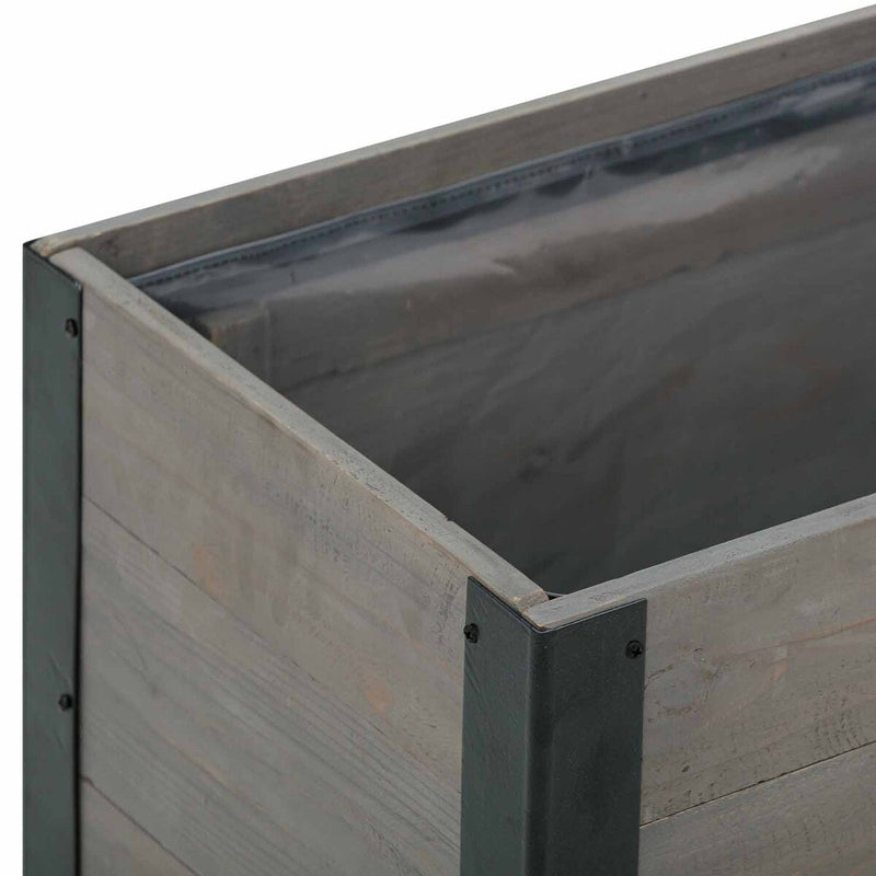 Grapevine 36IN FSC Recycled Wood Planter with Casters