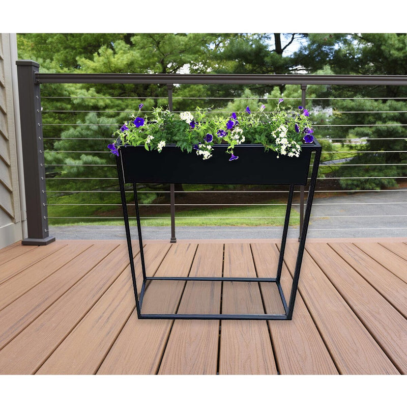 Grapevine Floor Planter With Self-Watering Feature, Rectangular