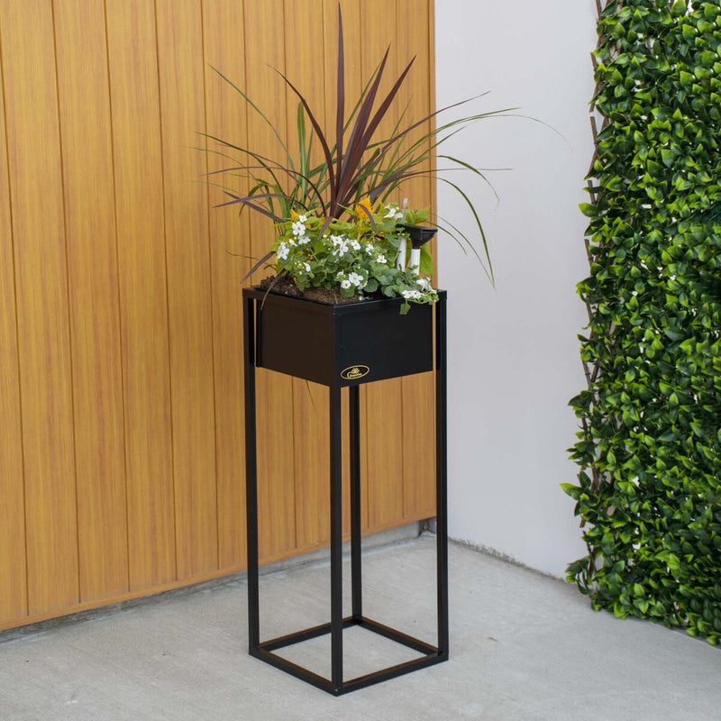 Grapevine Floor Planter With Self-Watering Feature, Square