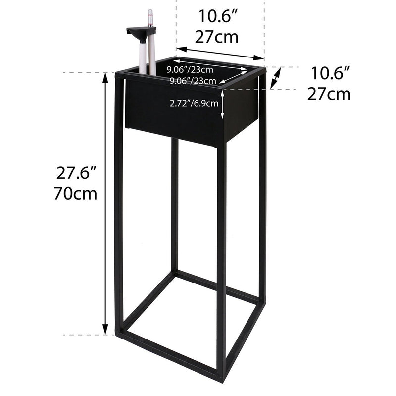 Grapevine Floor Planter With Self-Watering Feature, Square