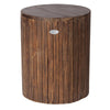 Grapevine Michael Recycled Wood Stool End Table, Cacao Brown