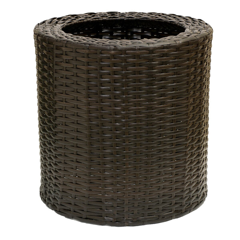 Grapevine Resin Wicker Planter with Tall Metal Stand