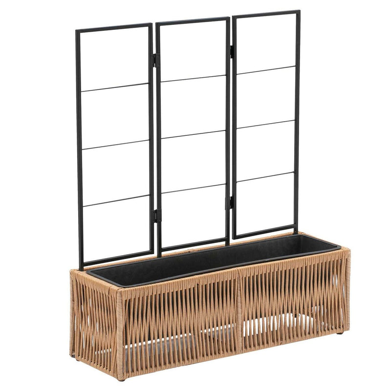 Grapevine Resin Wicker Planter with Trellis