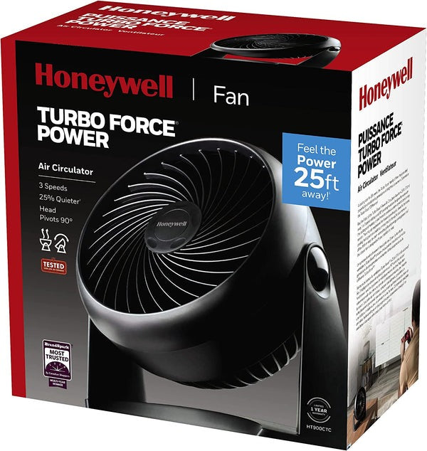 Honeywell 7" TurboForce Desk/Table Fan, Air Circulator for Small Bedroom - 3 Speed