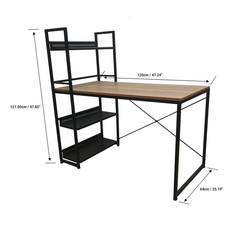 JR Home Collection Leo Space Saver Desk /Bookshelf Combo