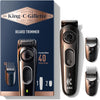 King C. Gillette Beard Trimmer Full Kit with 40 beard length settings and Washable Lifetime Sharp