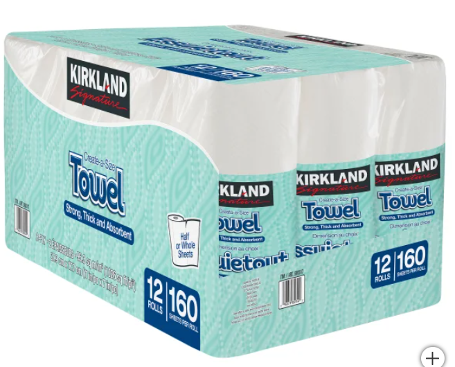 Kirkland Signature 2-ply Paper Towels, 12-pack