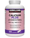 Kirkland Signature Calcium Plus With Vitamin D3 & Minerals 600 mg, 500 Tablets