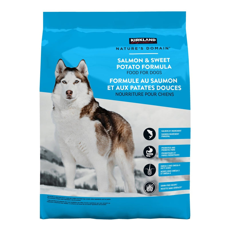 Kirkland Signature Nature’s Domain Salmon & Sweet Potato Dog Food, 15.87 kg (35 lb)