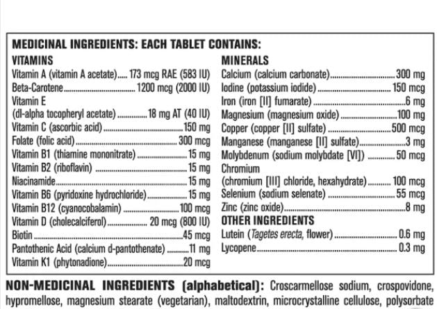 Kirkland Signature Women 50+ Multivitamin, 365 Tablets