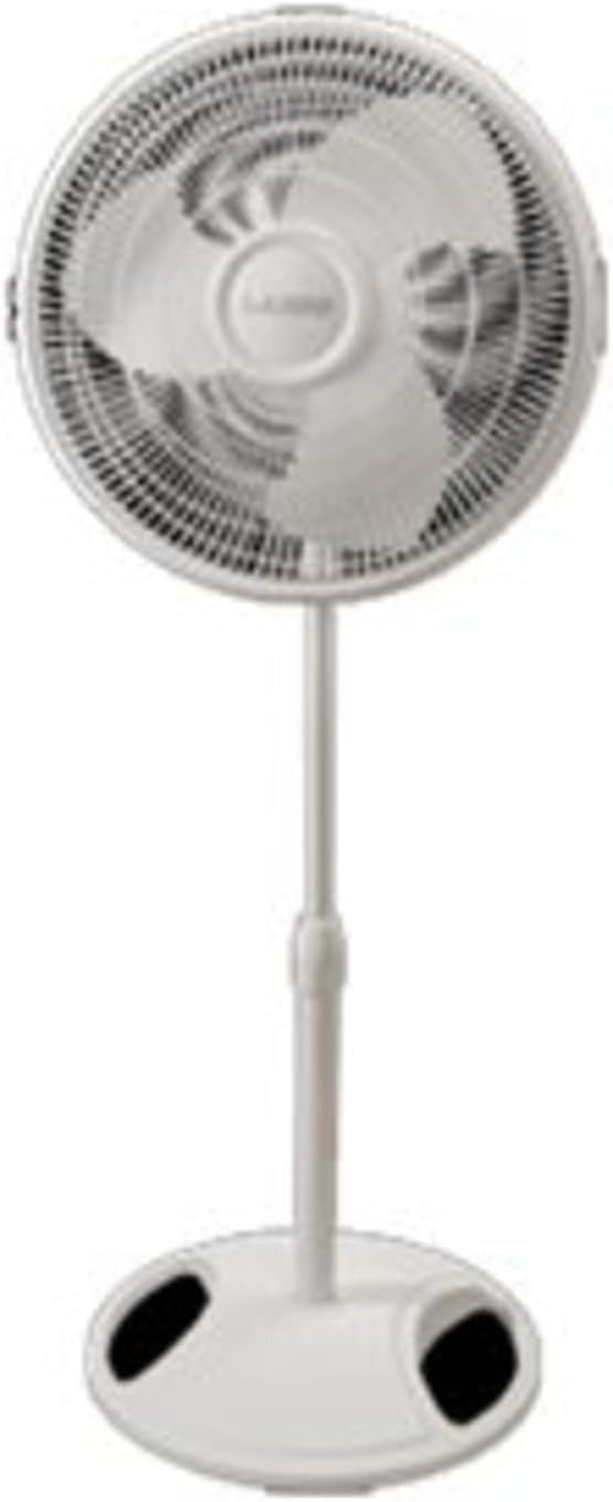 Lasko Tilt-Head Oscillating Pedestal/Stand Fan, 3-Speed, White, 16-in