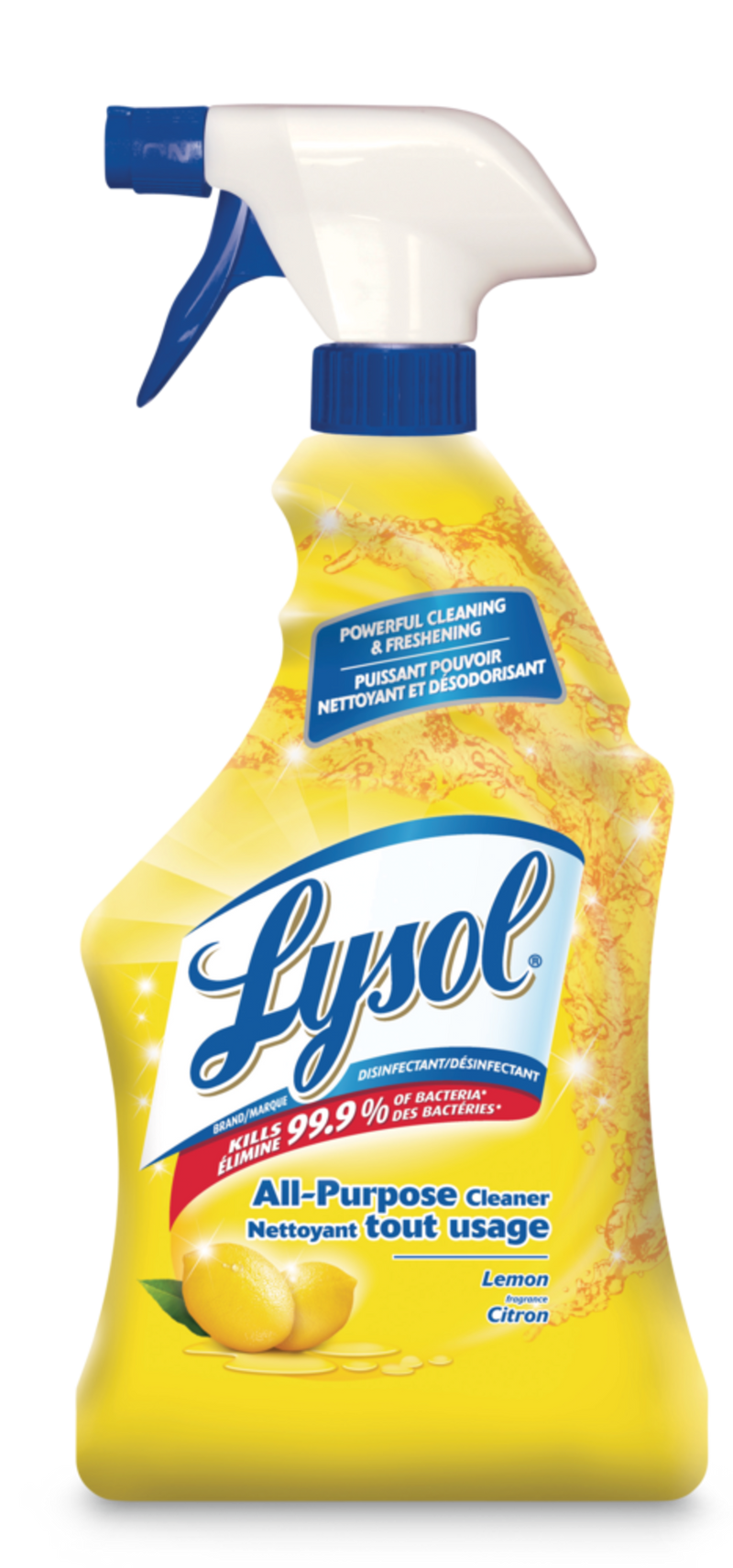 Lysol Disinfectant All-Purpose Cleaner Spray, Lemon, 650-mL | 2 Pack