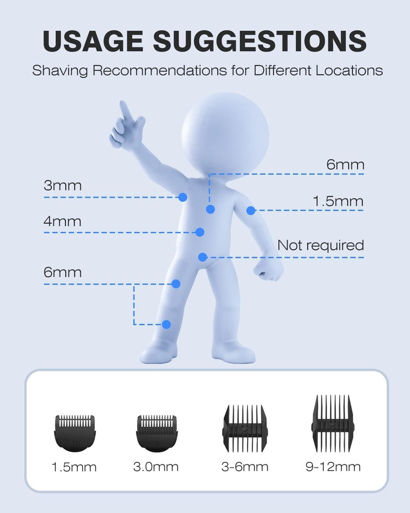 MANSPOT Groin Hair Trimmer for Men