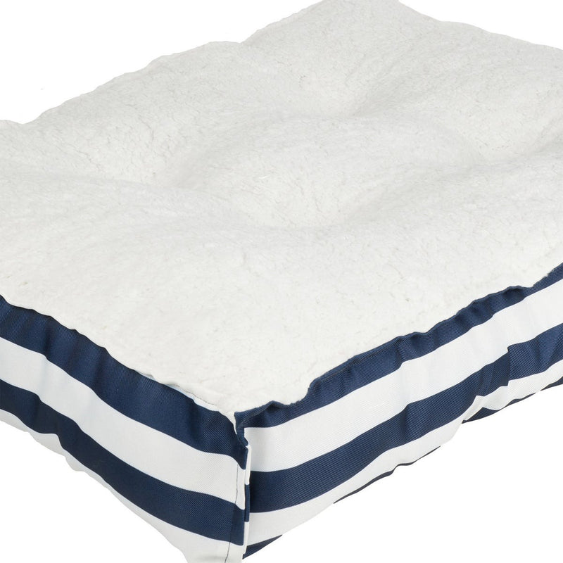 Nautica Twill and Sherpa Cushion Pet Bed - Large