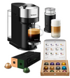 Nespresso Vertuo Next Deluxe Coffee and Espresso Maker by DeLonghi, Chrome with Aeroccino Milk Frother