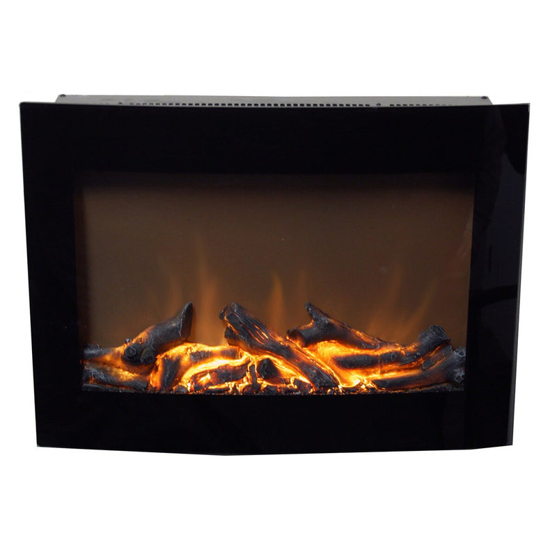 Paramount Daniel Curved Electric Fireplace, 24IN