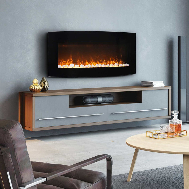 Paramount Stirling Curved Fireplace, 48IN