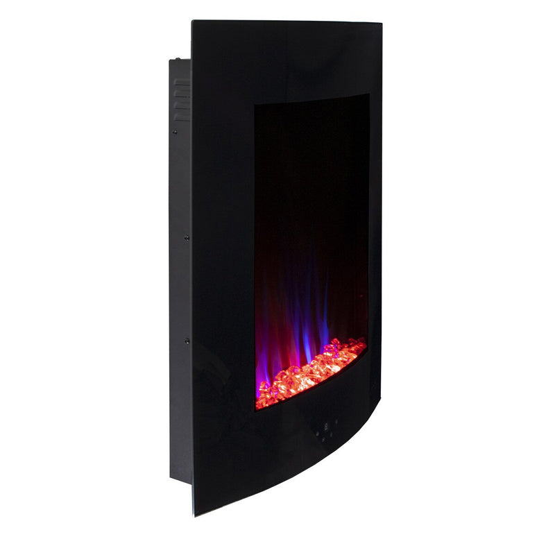 Paramount Vertical Curved Electric Fireplace, 27IN