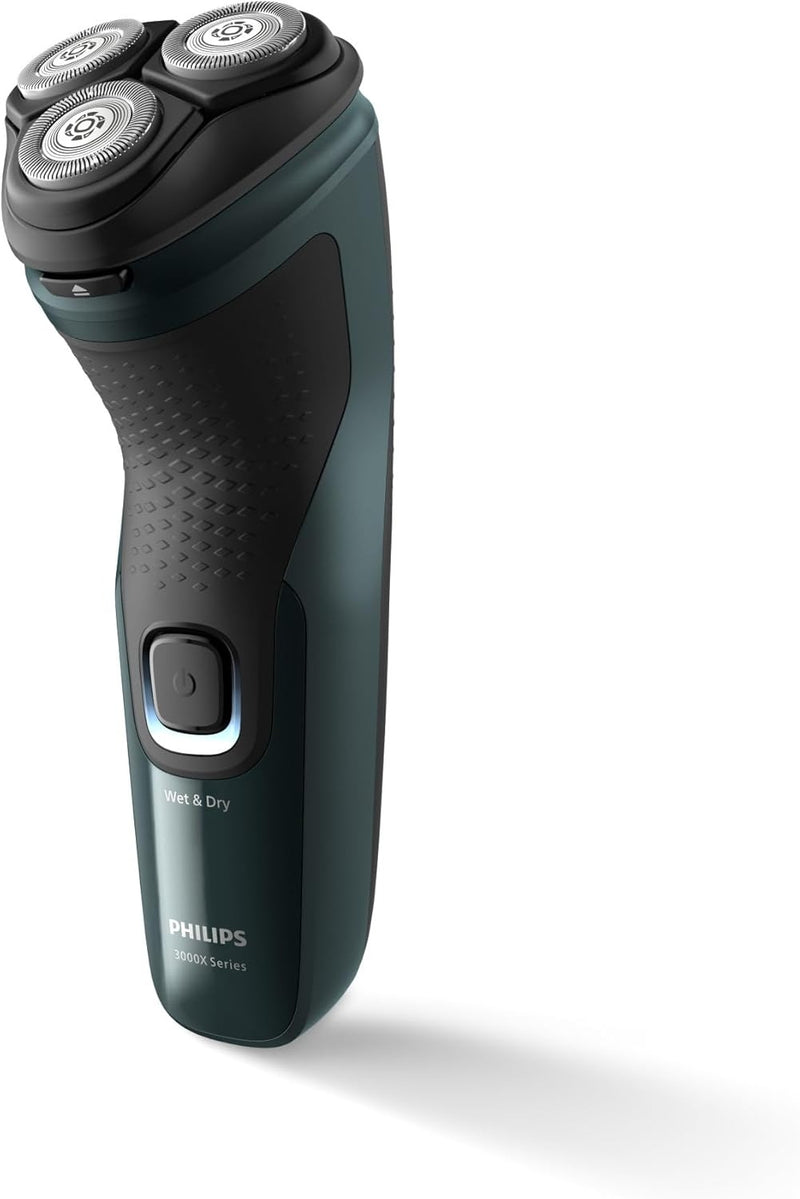 Philips Electric Shaver Series 3000X, Wet & Dry with Self-Sharpening Blades