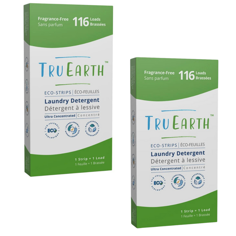 Tru Earth Eco-Strips Unscented Laundry Detergent, 116 Wash Loads