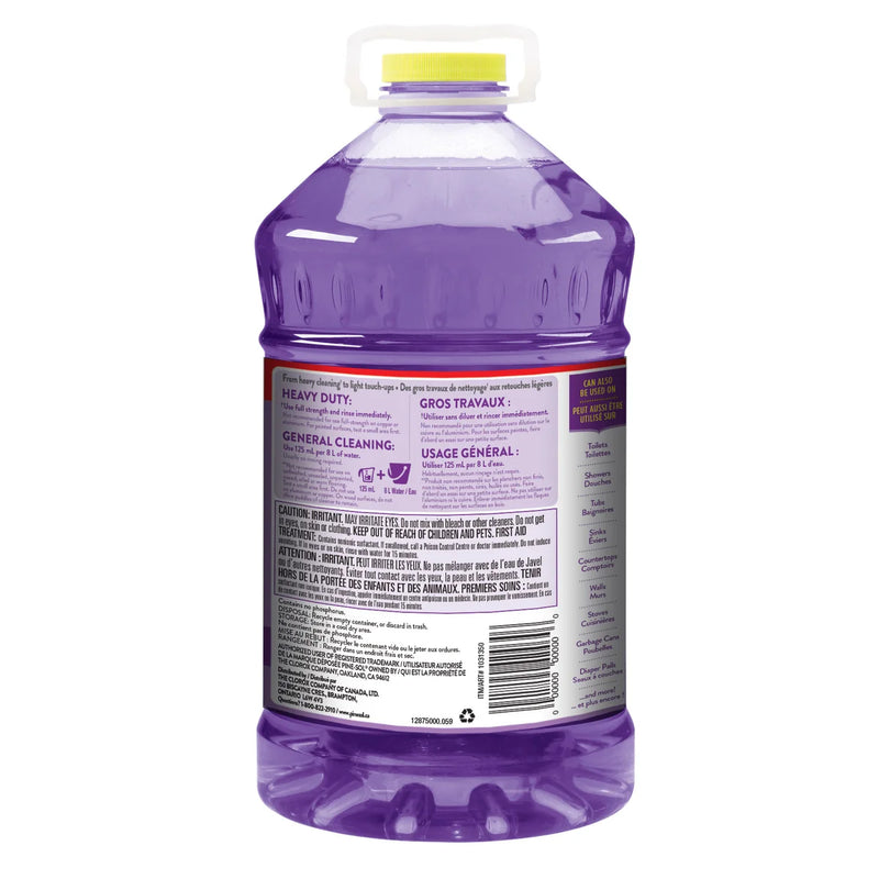 Pine-Sol Multi-Surface Cleaner and Deodorizer, Lavender Clean, 5.18 L