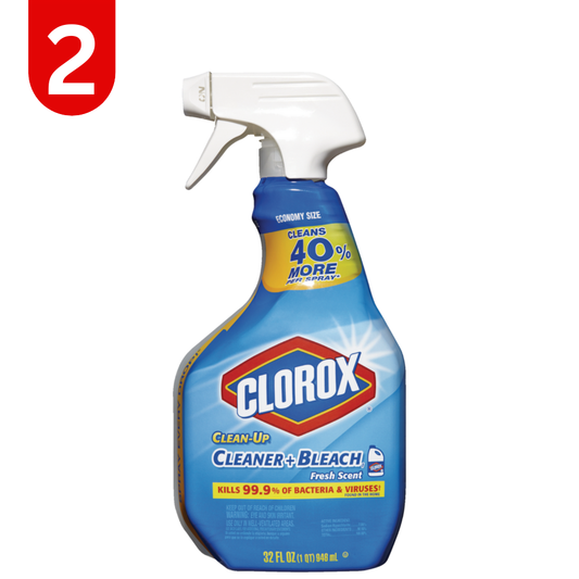Clorox Clean Up Bleach Cleaner Spray, Fresh Scent, 946-mL | 2 Pack