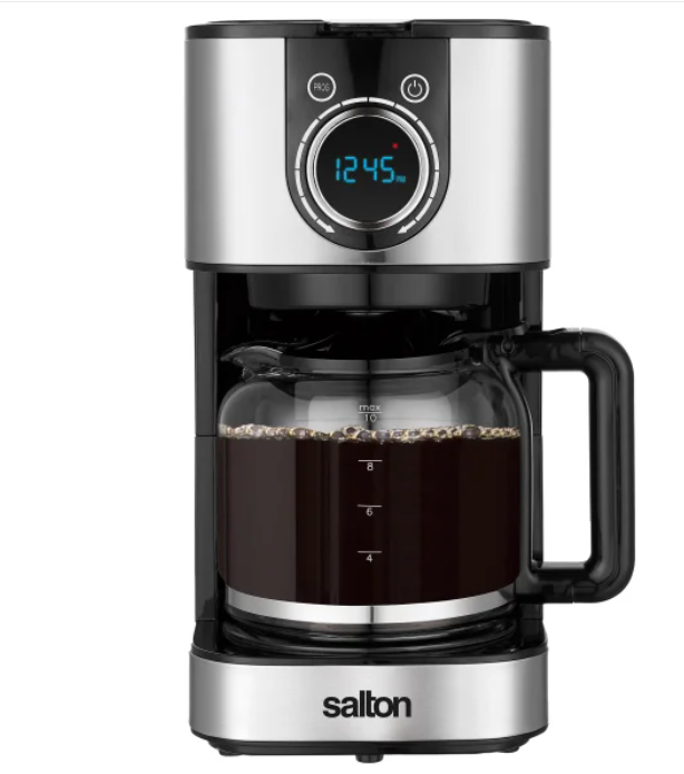 Salton 10 Cup Stainless Steel Digital Coffee Maker