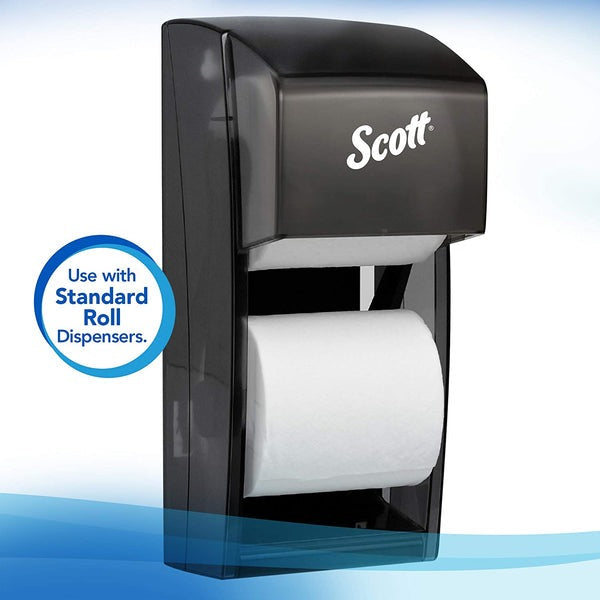 Scott Essential Professional Bulk Toilet Paper for Business (04460), 2-PLY, White, 80 Rolls / Case, 550 Sheets / Roll