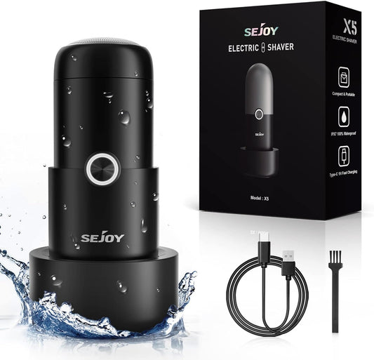 Sejoy Mini-Shave Portable Electric Razor for Men