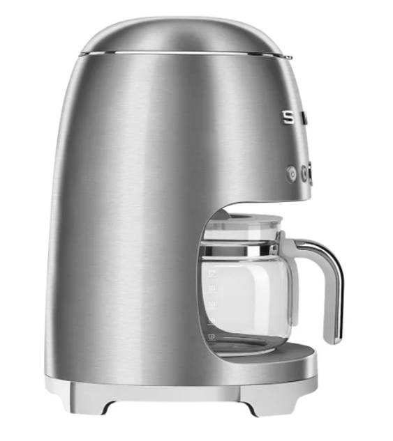 Smeg 10 Cup Programmable Coffee Maker Machine, Stainless Steel