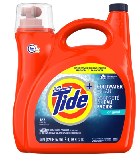 Tide Coldwater Clean Liquid Laundry Detergent 123 Loads