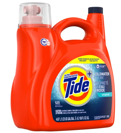 Tide Coldwater Clean Liquid Laundry Detergent 123 Loads