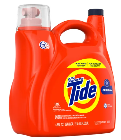 Tide Ultra Concentrated Liquid Laundry Detergent Original Scent, 146 loads