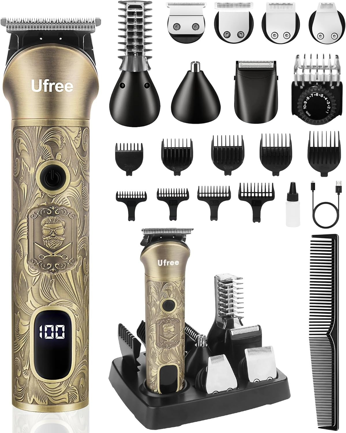 Ufree Beard Trimmer for Men, Electric Razor Shavers for Men