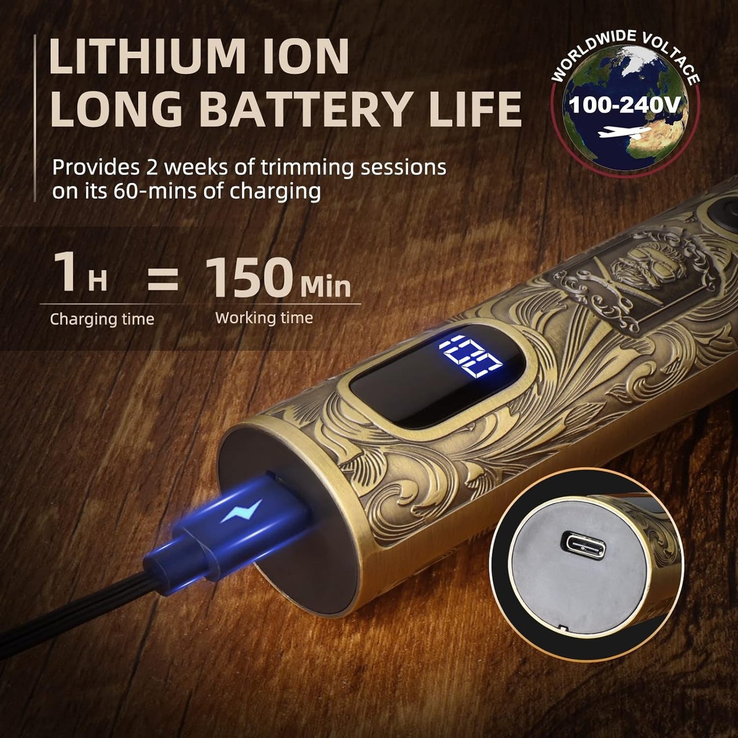 Ufree Beard Trimmer for Men, Electric Razor Shavers for Men