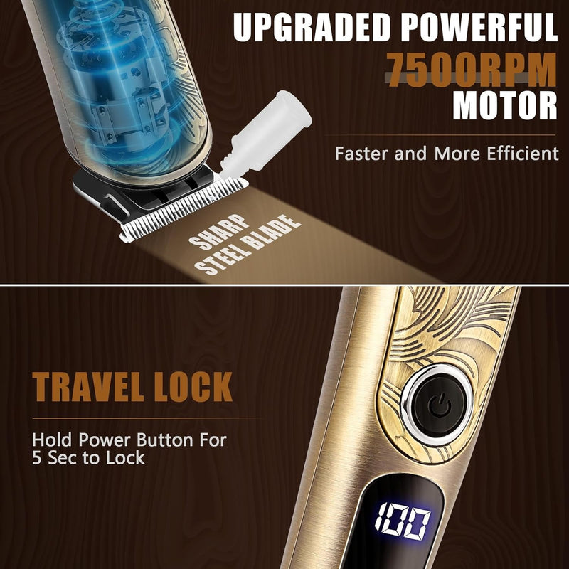 Ufree Upgrade Beard Trimmer for Men with Charging Stand