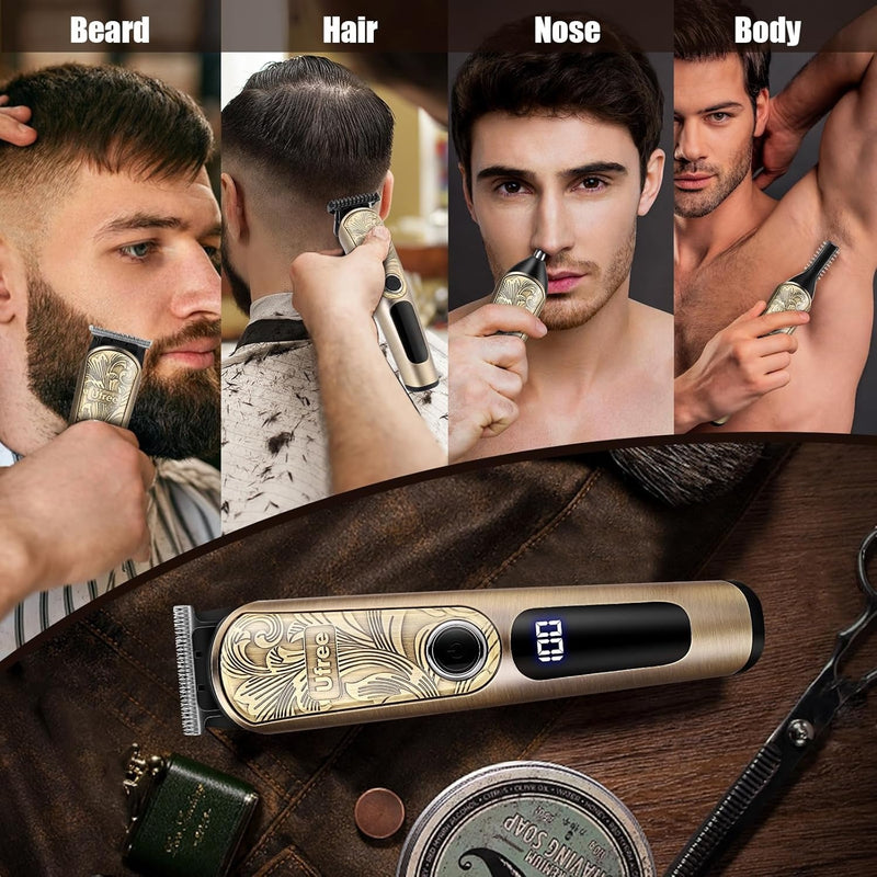 Ufree Upgrade Beard Trimmer for Men with Charging Stand