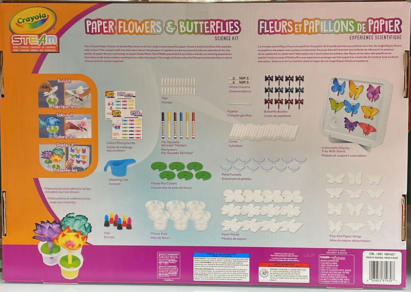 Crayola Paper Butterfly Science Kit, STEAM Toy, Gift for Kids