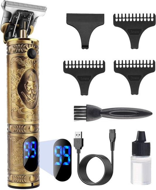 YiLFo Clippers for Hair Cutting, Beard Trimmer Cordless, Hair Clippers for Men with LED Display