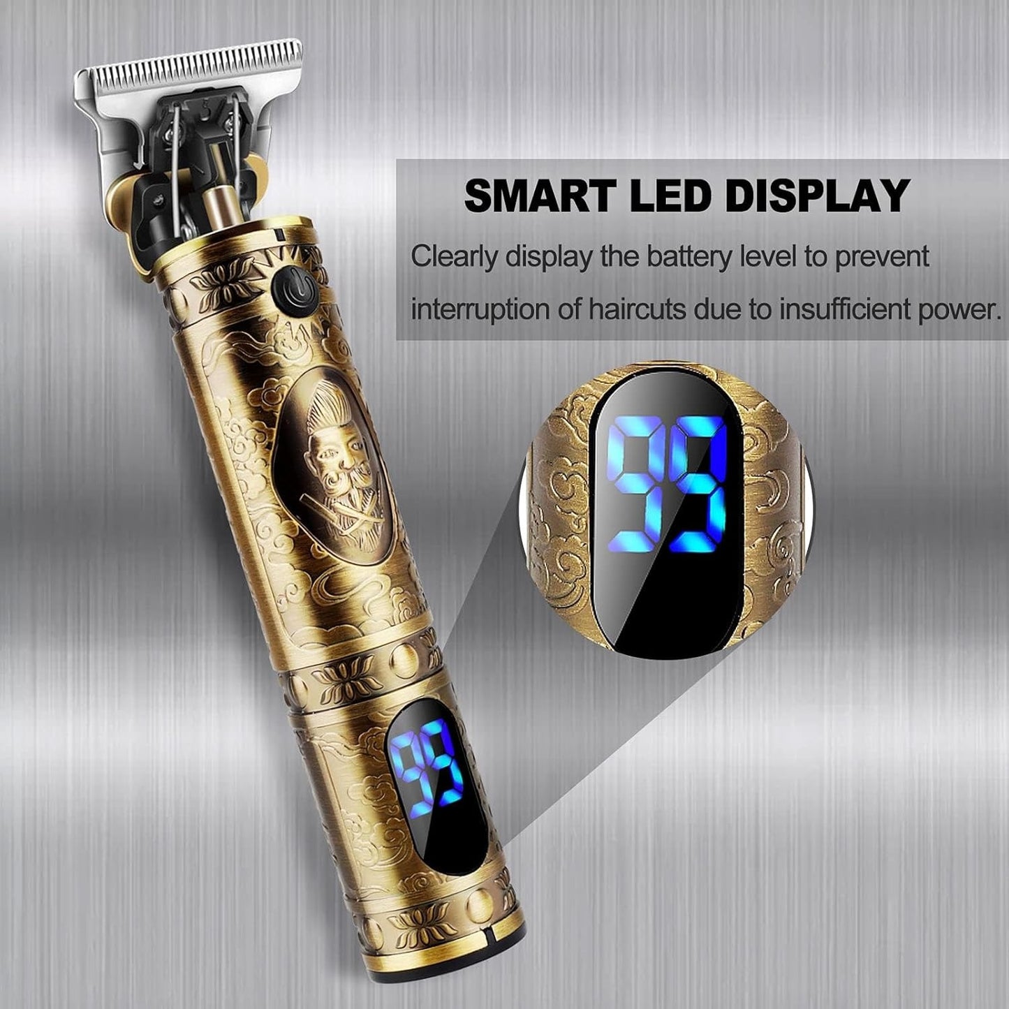 YiLFo Clippers for Hair Cutting, Beard Trimmer Cordless, Hair Clippers for Men with LED Display