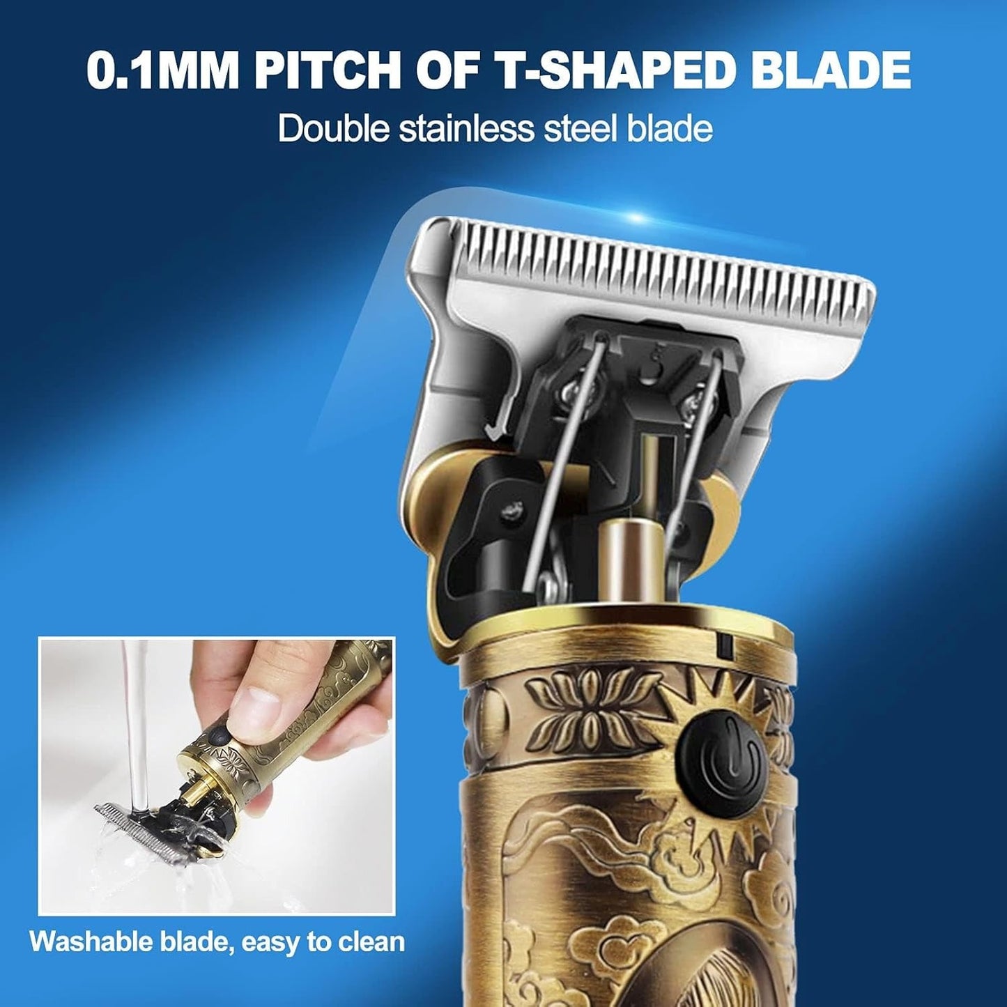 YiLFo Clippers for Hair Cutting, Beard Trimmer Cordless, Hair Clippers for Men with LED Display