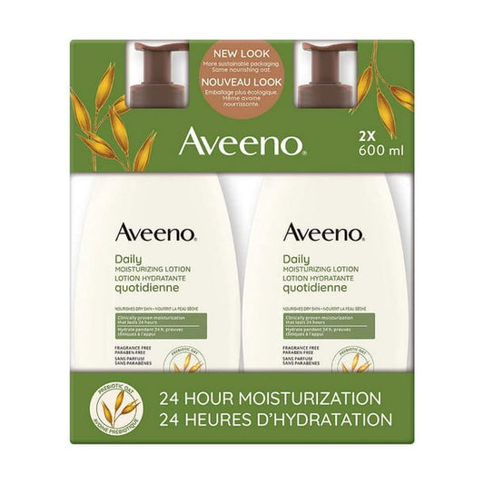 Aveeno Daily Moisturizing Lotion 600 mL, 2-pack