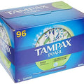 Tampax Pearl Unscented Super Absorbency Tampons, 96 Count