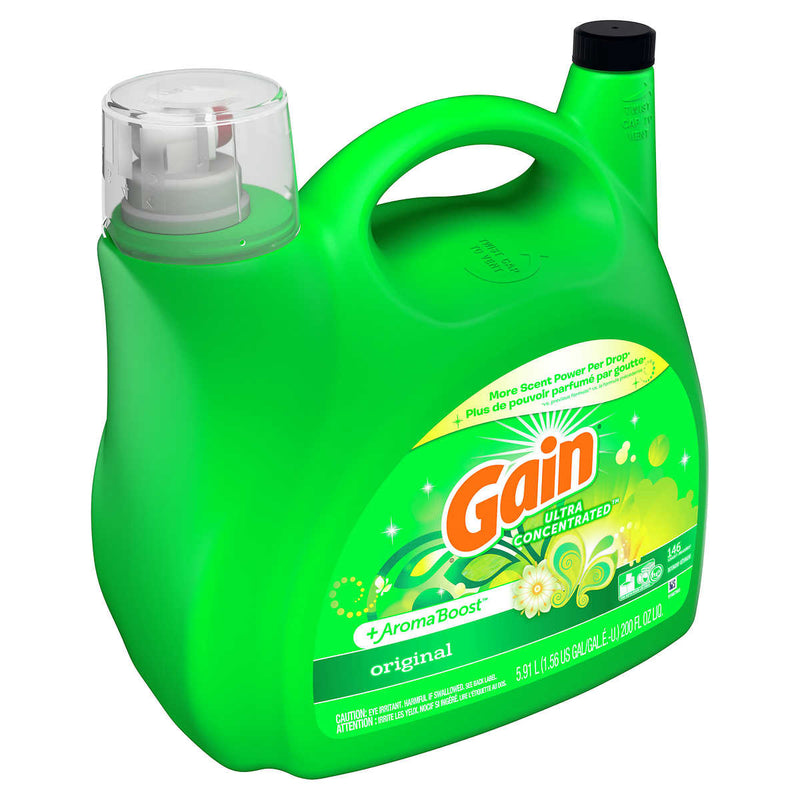 Gain Liquid Laundry Detergent, 5.91 L 146 Wash Loads - 2 Packs