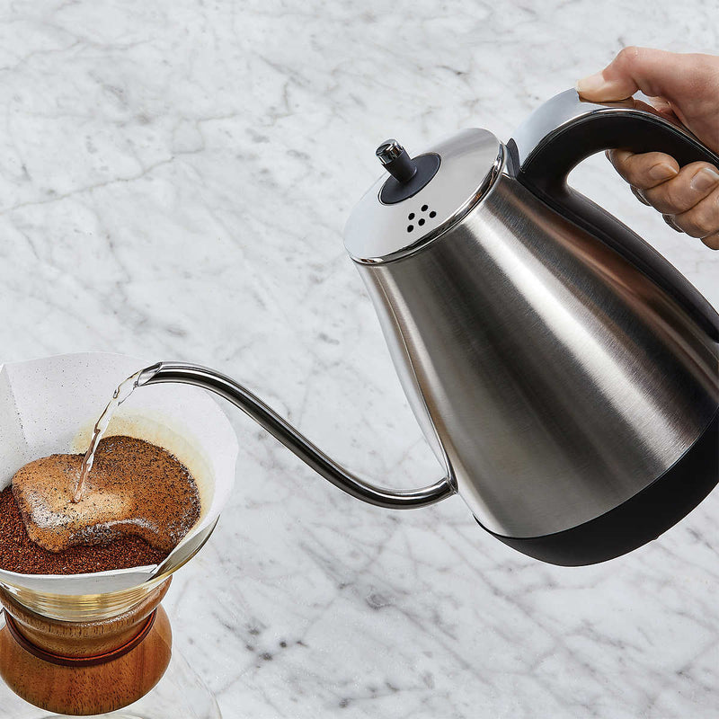 Capresso Stainless Steel 1.2L Programmable Pour Over Coffee Kettle