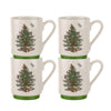 Spode Christmas Tree Collection, Stackable Mug Set, 4-piece